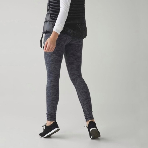 Lululemon Wunder Under Pant III Diamond Jacquard Space Dye Black Slate - Picture 2 of 10